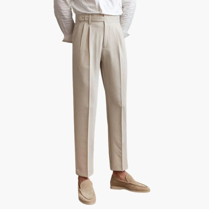 Pantalon plissé pour homme Pantalon plissé à coupe classique