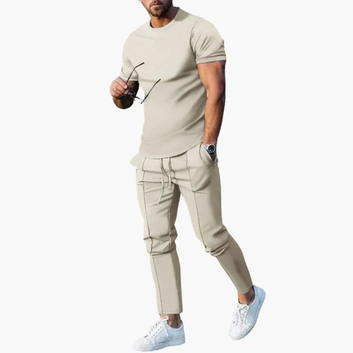 Ensemble 2 pièces confortable pour homme  Tenue décontractée élégante