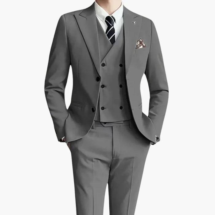 Slim-Fit 3-Piece Suit - for Men in Business