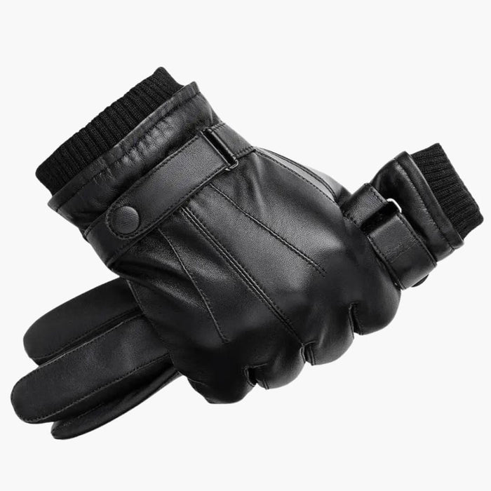 Leren handschoenen voor heren, warme winterhandschoenen voor heren