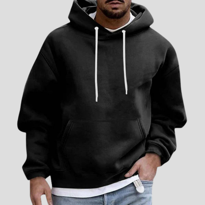 Men's Hooded Pullover with Kangaroo Pocket
