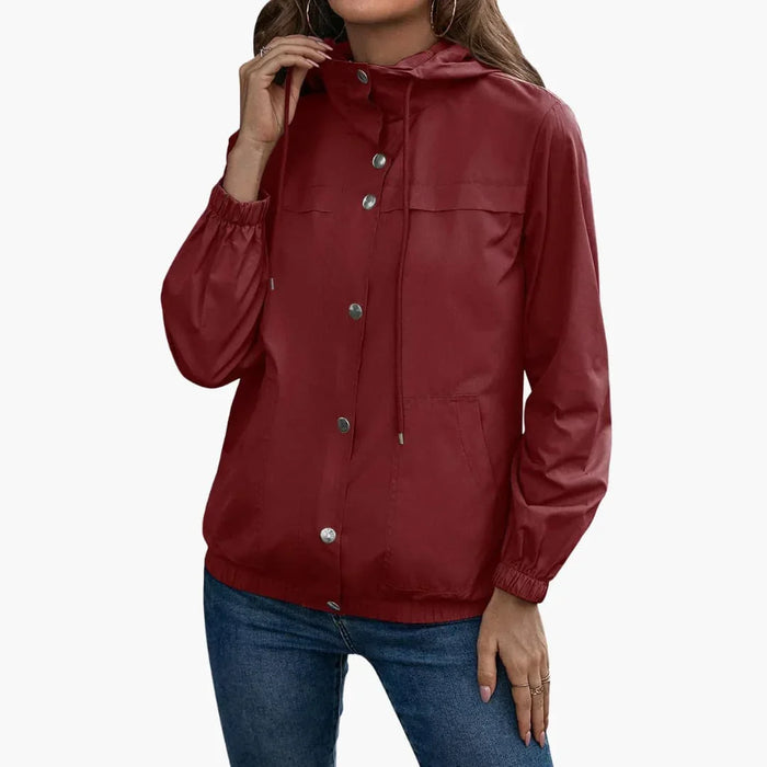 Trench con cappuccio per donna
