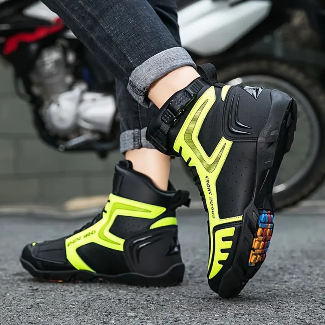 Anselm - Hard-wearing motorsykkelstövler for men