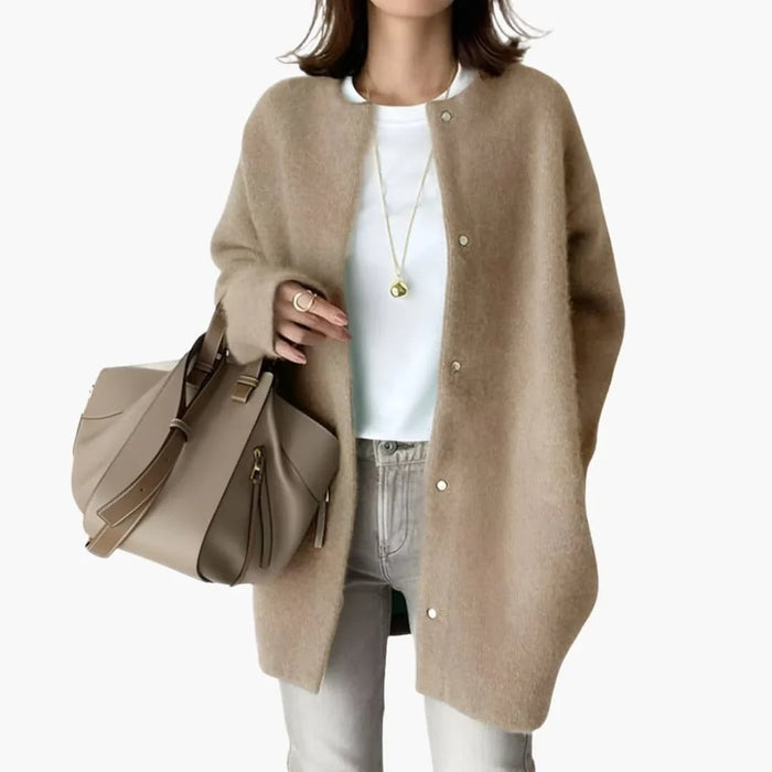 Cardigan oversize da donna con maniche lunghe