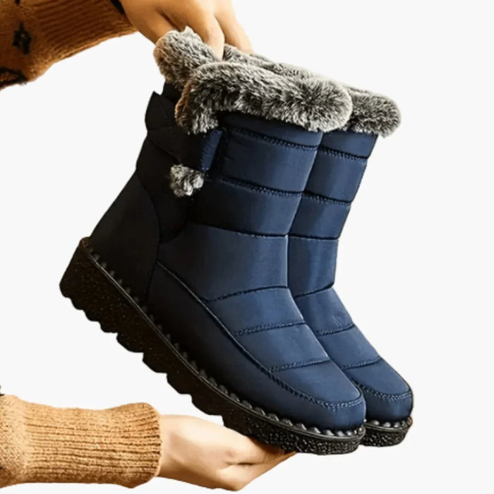 Damen-Winterstiefel mit Kunstfellfutter