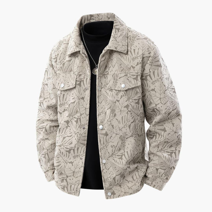 Men's Cord Jacket with Chest Pockets