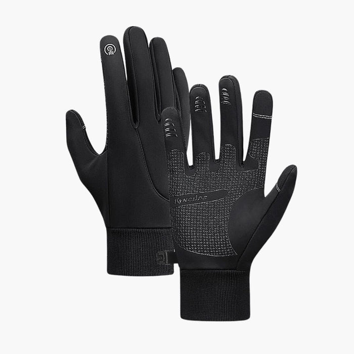 Men's Gloves with Touchscreen Tips and Textured Palm