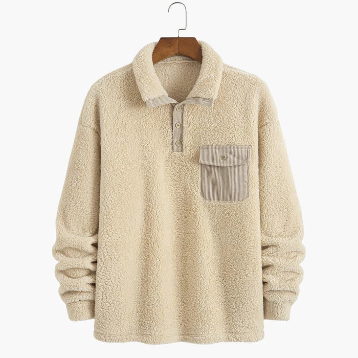 Pull pour homme avec col polo et poche