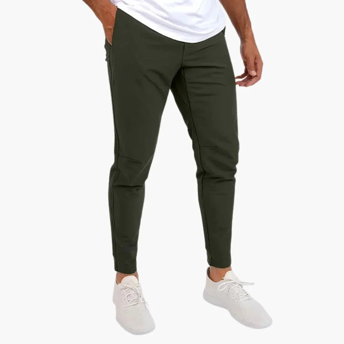 Herenjoggingbroeken met slim fit en elastische tailleband met stretch