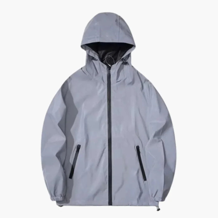 Heren Softshell Jas met Capuchon en Reflecterende Details