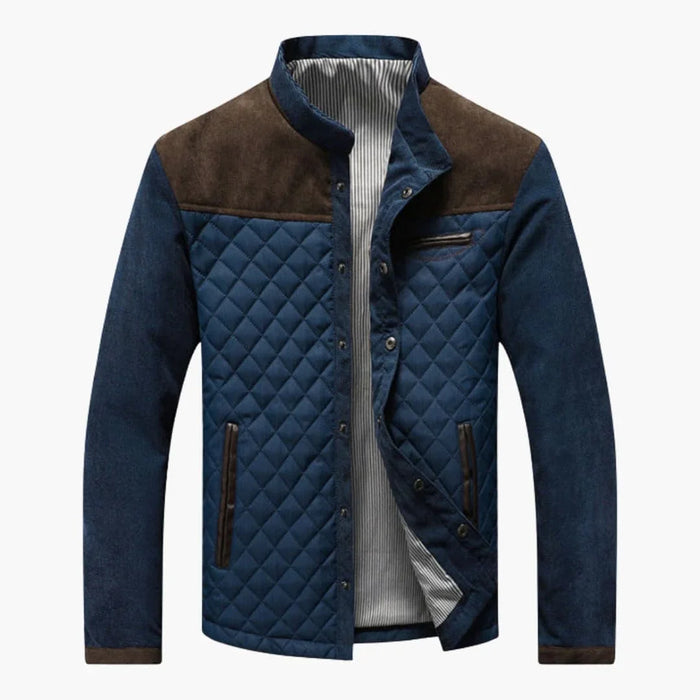 Veste matelassée pour homme avec empiècements contrastants