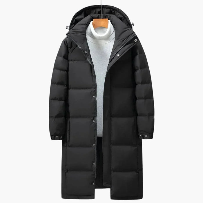 Herrparka för lång vinter med huva