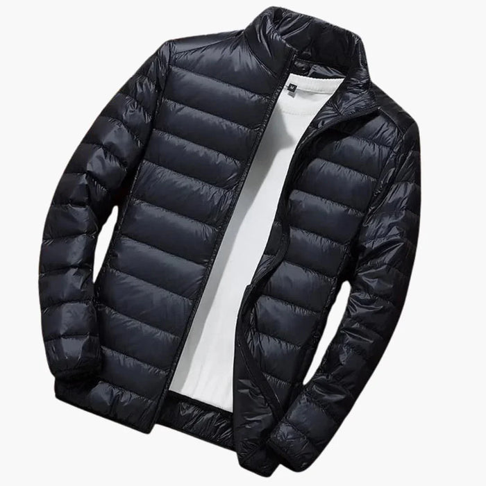 Herenjas met capuchon en lange mouwen