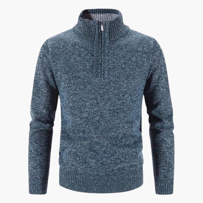 Maglione da uomo con mezza cerniera