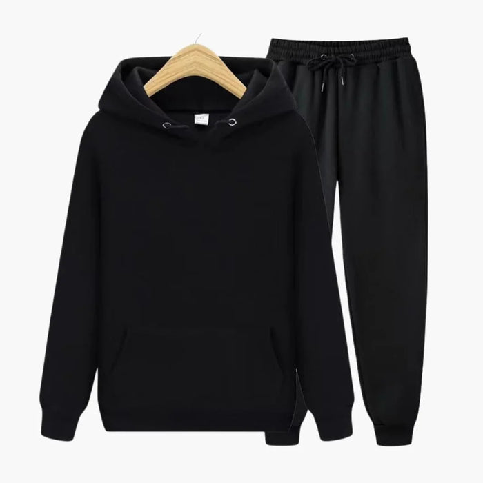 Tuta da uomo con felpa con cappuccio e pantaloni da jogging