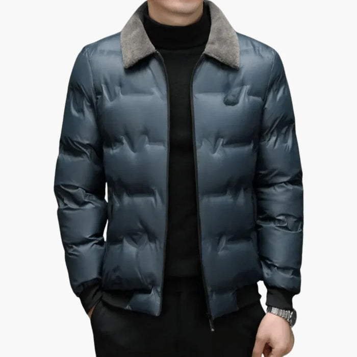 Giacca imbottita in piuma da uomo Elegante e calda per l’inverno