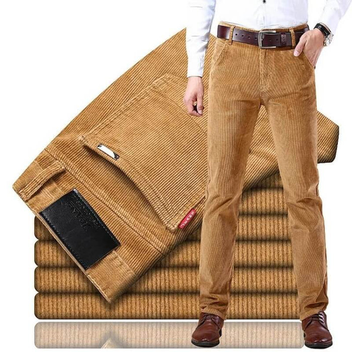 Cordhose für Herren mit geradem Bein und klassischer Passform