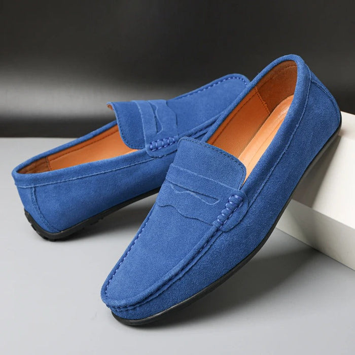 Mocasines para hombre con parte superior de ante y plantilla acolchada