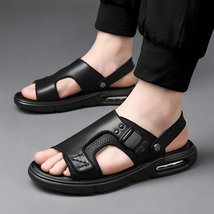 Herrskor med slip-on-design och rund tå