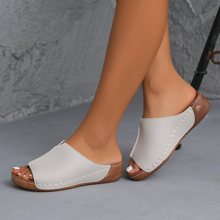 Bequeme Damen-Mules mit offener Zehenpartie und gepolsterter Innensohle