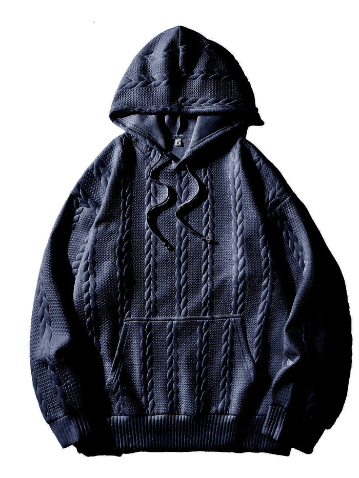 Herren-Kapuzenpullover mit strukturiertem Muster Drune