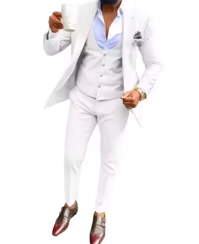 Completo da uomo con gilet e blazer traspirante