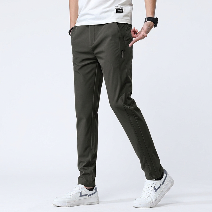 Pantalones de golf elásticos para hombre, diseño ajustado para deporte y estilo