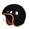 Unisex Open-Face Motorcycle Helmet in a Retro Design