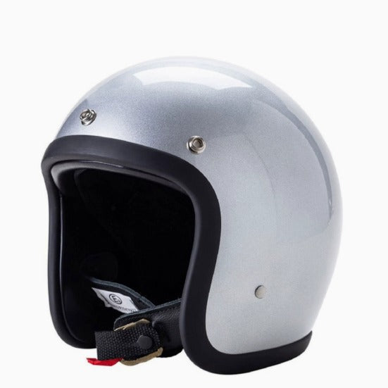 Unisex Open-Face Motorcycle Helmet in a Retro Design