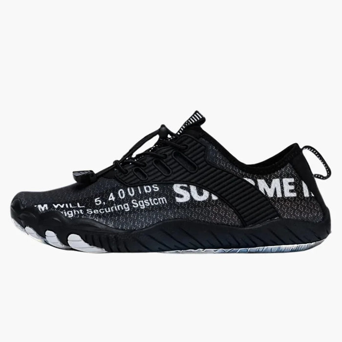 Chaussures pieds nus unisexes avec empeigne en mesh et semelle en caoutchouc