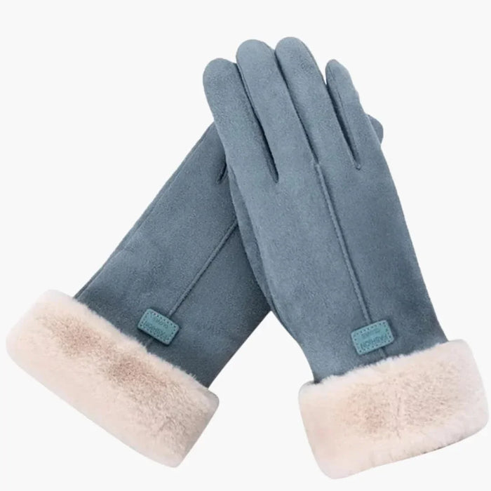 Unisex Fleece Gloves with Touch Function and Elastic Cuffs