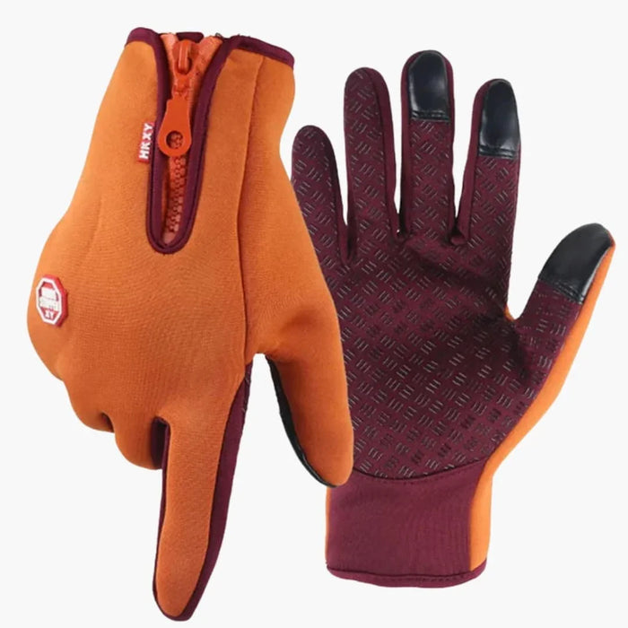 Unisex Gloves with Touch Function and Structured Surface