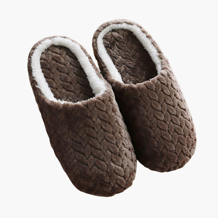 Unisex vintertofflor med slip-on-design och fodrad insida
