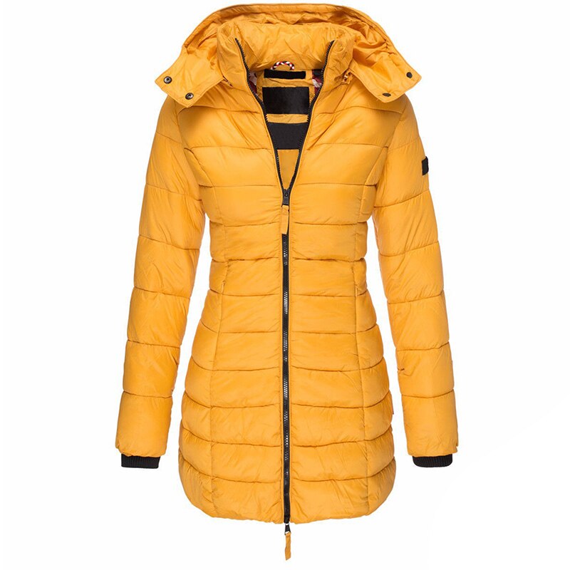 Unisex Padded Winter Jacket with Hood and Zip