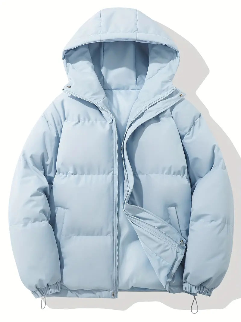Women's Warm Hooded Winter Jacket with Classic Design
