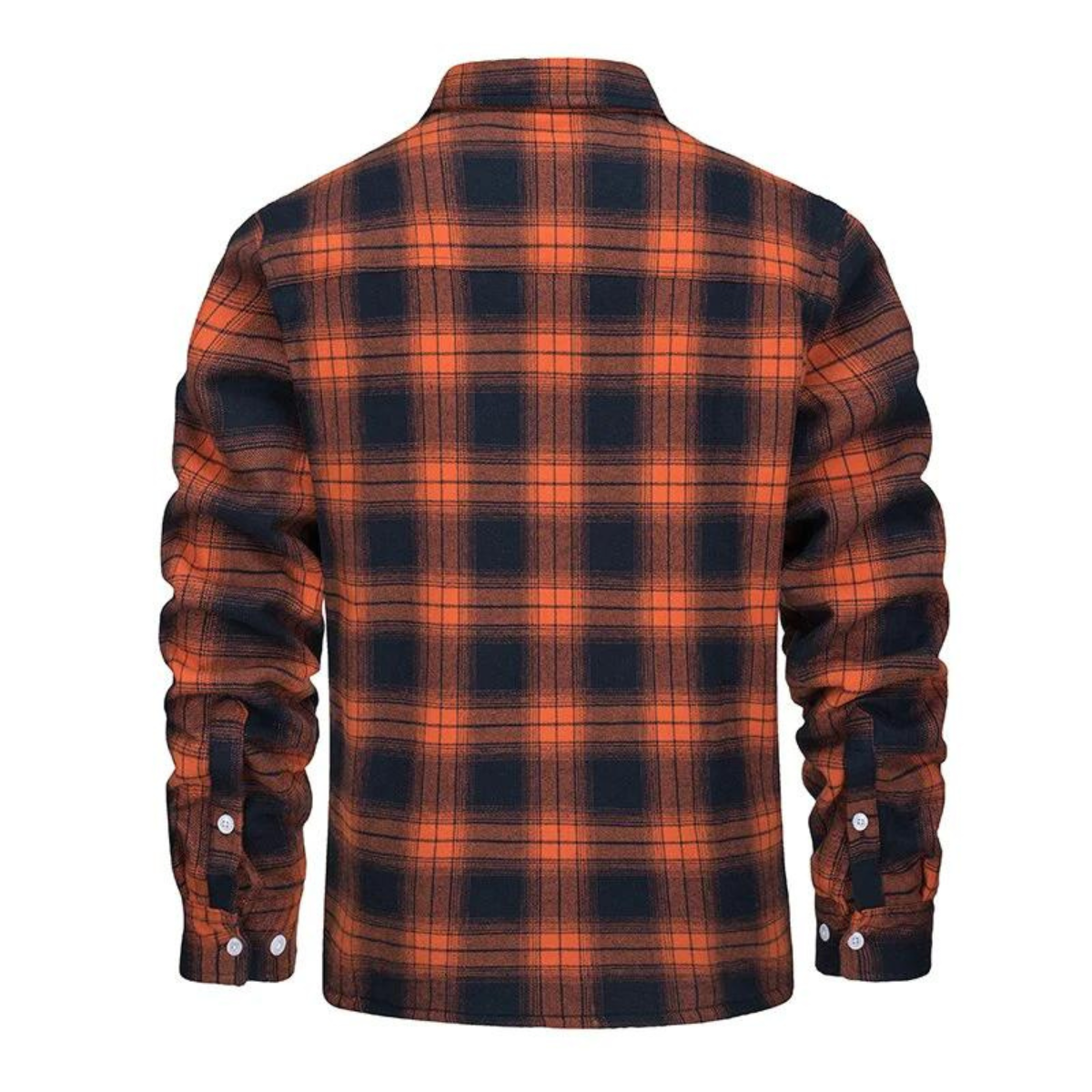 Women's Fleece-Lined Check Jacket with Hood and Relaxed Fit