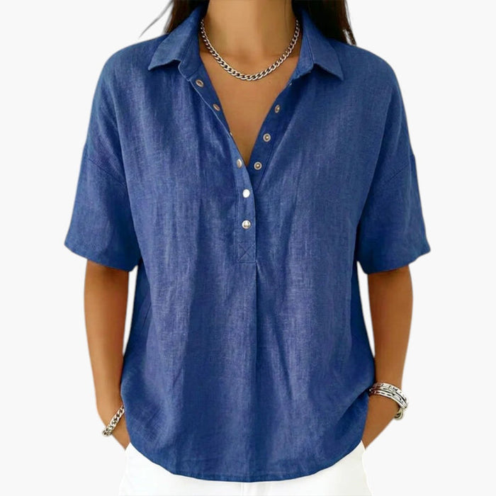 Camicia da donna con colletto e chiusura con bottoni