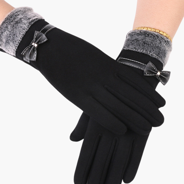 Women's Gloves with Touchscreen Function and Simple Cuff