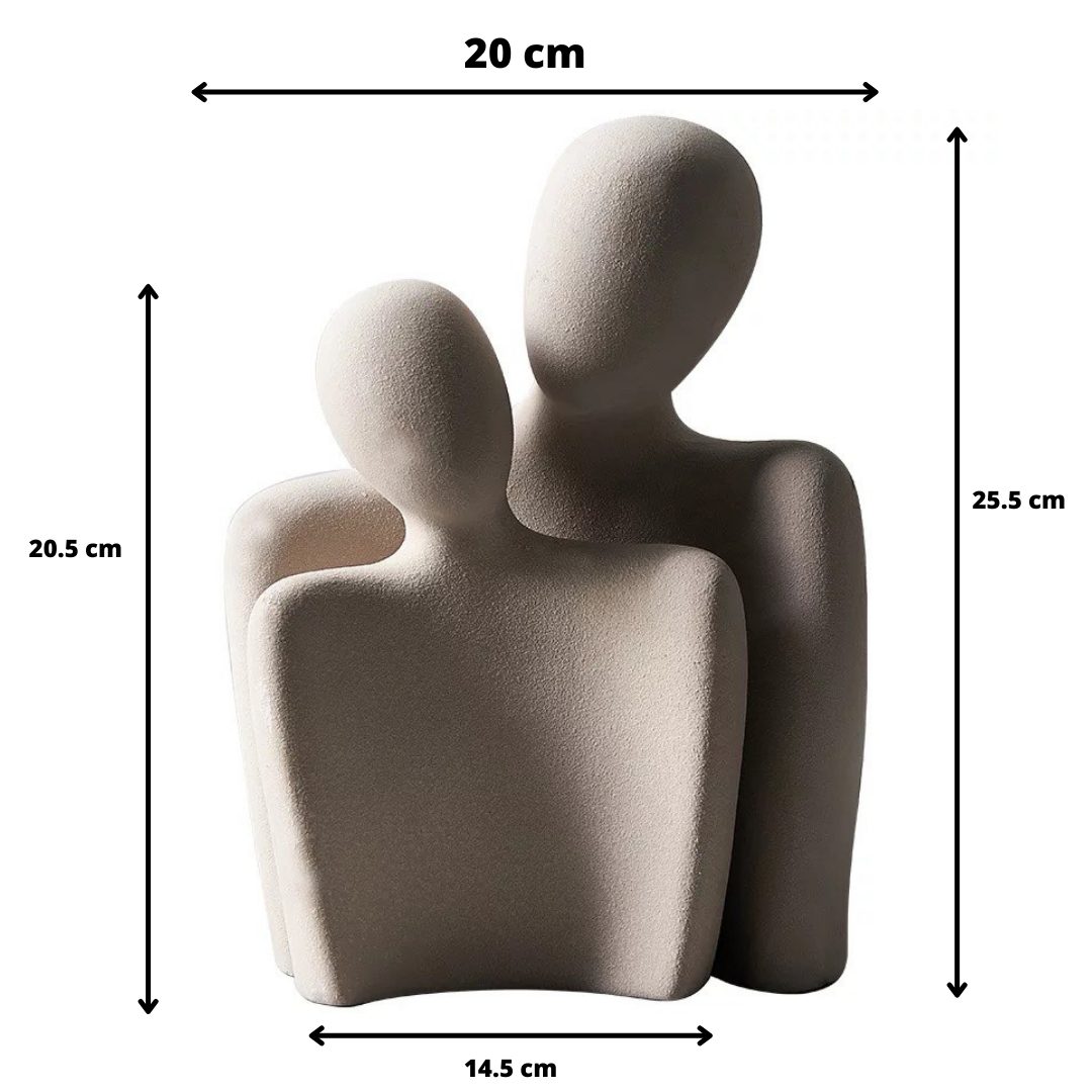 Abstract kjärlighetsstatue - elegant modern hemmedeko ration