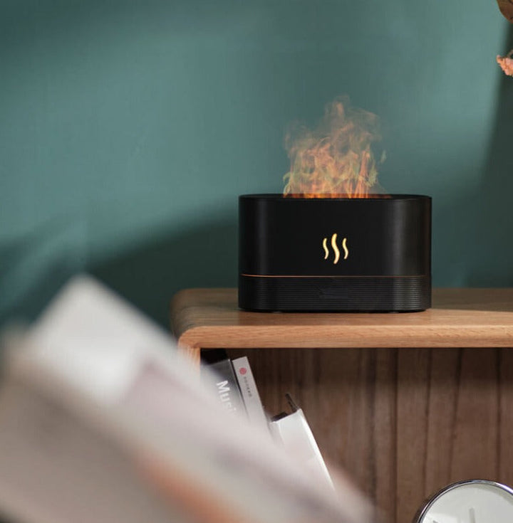 Aromatherapy Diffuser with Flame Effect for Home