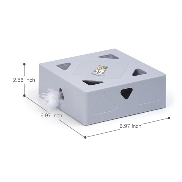 Interactive automatic katte toy with fjär for active cat