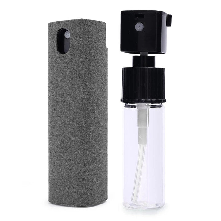 Portable 2-in-1 Skjermrenser with Spray &amp; Mikrofiberklut
