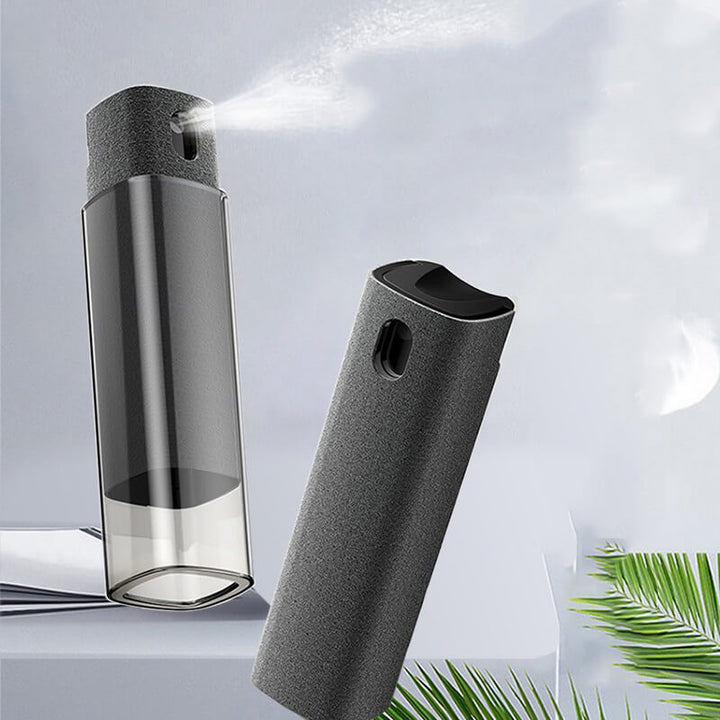 Portable 2-in-1 Skjermrenser with Spray &amp; Mikrofiberklut