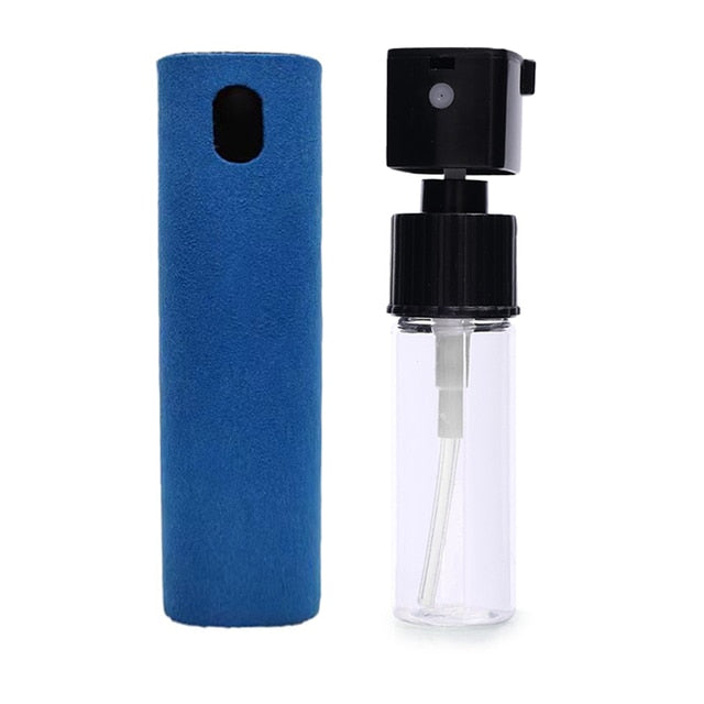 Portable 2-in-1 Skjermrenser with Spray &amp; Mikrofiberklut