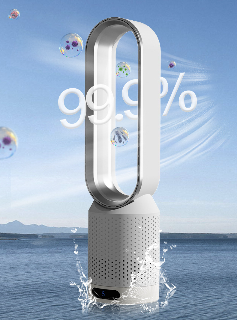 Portable Air Cooler with Air Purifier and Oscillating Fan