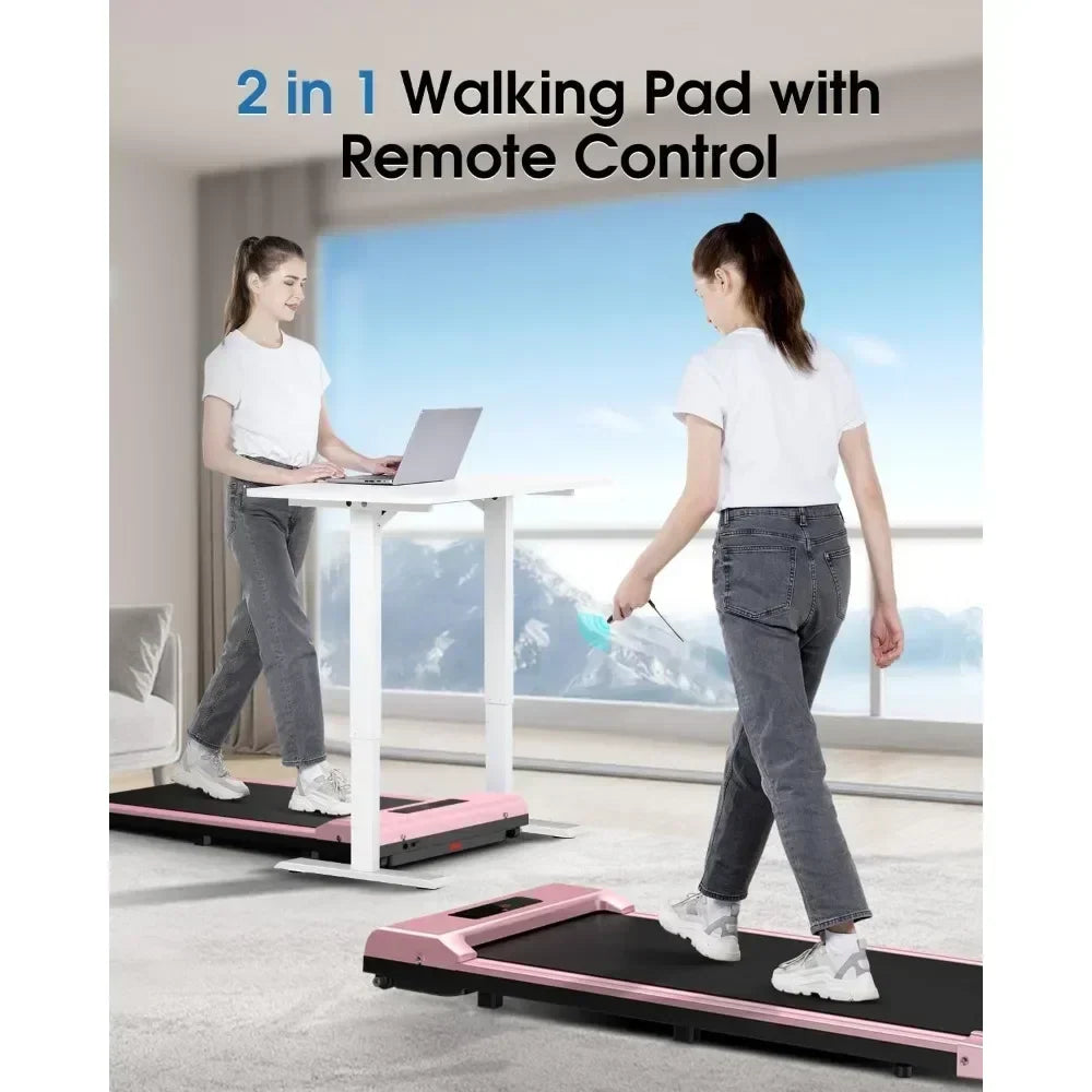 Portable flat tredemölle for office and home