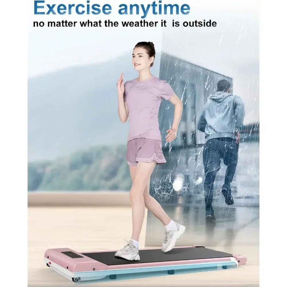 Portable flat tredemölle for office and home
