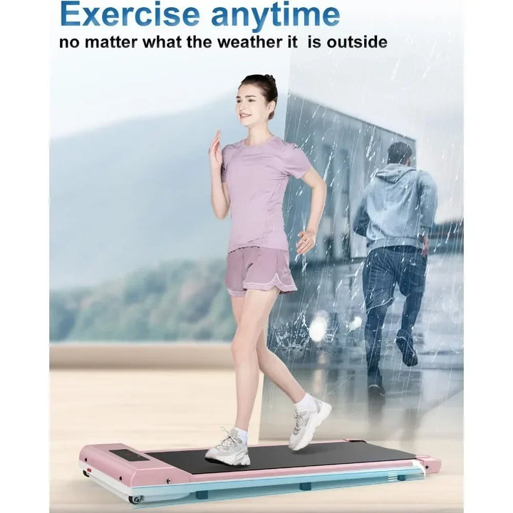 Portable flat tredemölle for office and home