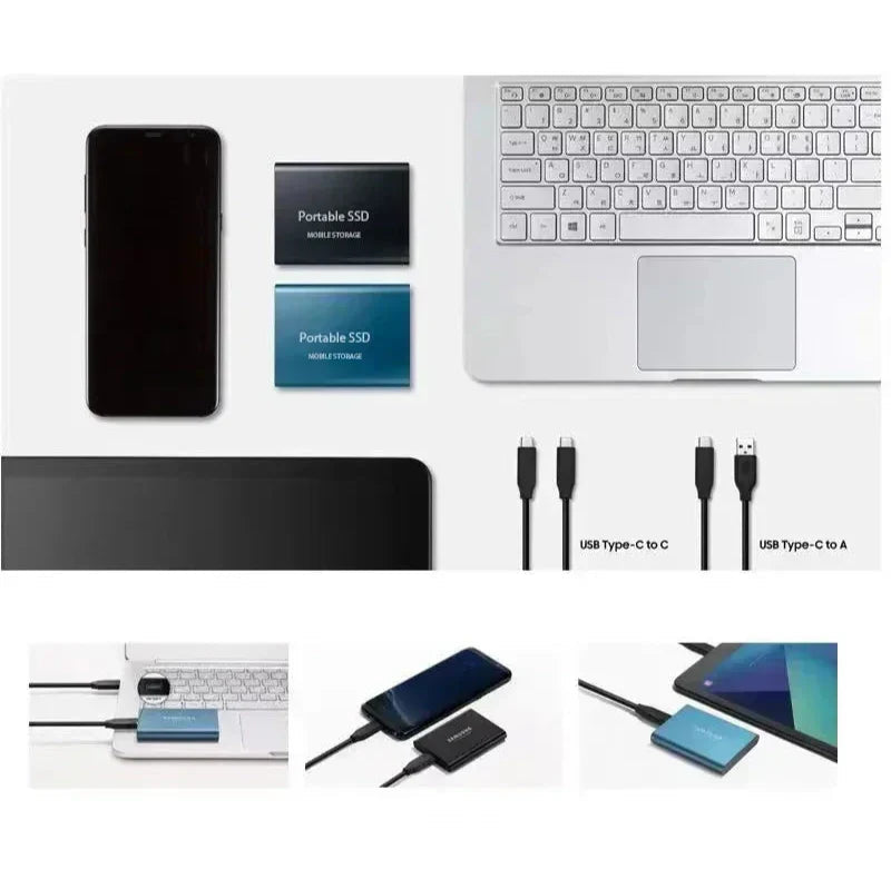 Portable ssd-solid state drive for cheerful storage