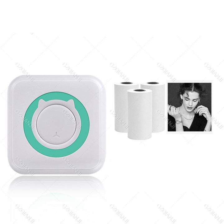 Portable wireless pocket printer for notes and pictures